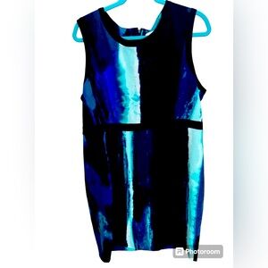 Calvin Klein multi colored sleeveless dress size 16
